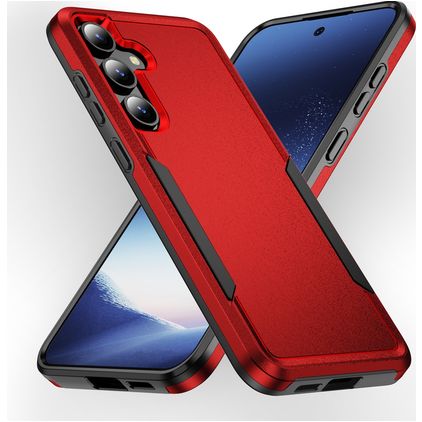 Mobigear Heavy Armor Samsung Galaxy S24 Plus Hülle Hardcase Backcover Stoßfest - Rot