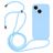 Mobigear Lanyard iPhone 15 Plus Silikon Handykette - Blau