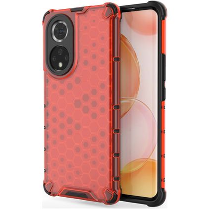 Mobigear Honeycomb HONOR 50 Hardcase Backcover Shockproof - Rot