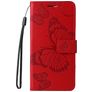 Mobigear Butterfly HONOR 200 Lite Hülle Klapphülle Geldbörse - Rot