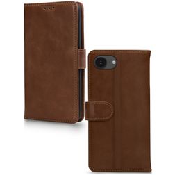 Mobilize Wallet iPhone 17e Hülle Echtes Leder Klapphülle Geldbörse - Braun