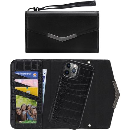 Mobilize Elegant Magnet iPhone 11 Pro Hülle Abnehmbare 2in1 Clutch - Black Croco