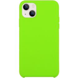 Mobigear Rubber Touch iPhone 15 Plus Silikon Hülle Backcover - Limette