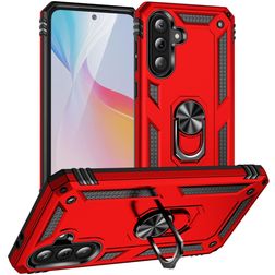 Mobigear Armor ring Samsung Galaxy A37 Hardcase Backcover Shockproof mit Ringhalter - Rot