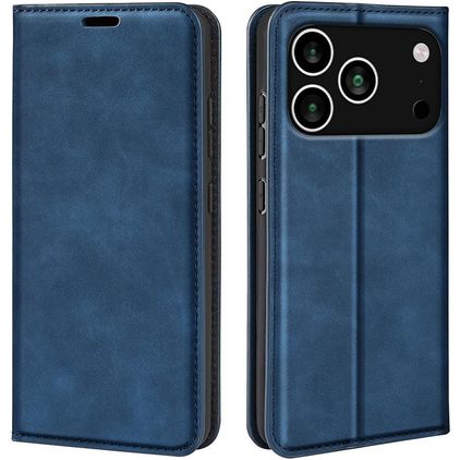 Mobigear Retro Slim iPhone 18 Pro Max Hülle Klapphülle Geldbörse - Dunkelblau