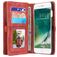 CaseMe 008 iPhone 7 Plus 2in1 Klapphülle (herausnehmbar) Portemonnaie - Rot
