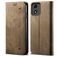 Mobigear Ranch Motorola Moto E14 Hülle Klapphülle Geldbörse - Braun