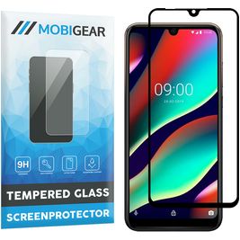 Mobigear Premium Wiko View 3 Pro Panzerglas Gehärtetes Glas Displayschutz - Hüllenfreundlich - Schwarz