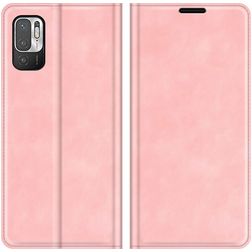 Mobigear Retro Slim POCO M3 Pro Hülle Klapphülle Geldbörse - Pink