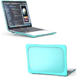 Mobigear Shockproof MacBook Pro 13 Zoll (2016-2023) Hardcase Hülle MacBook Case - Türkis - Model A1706 / A1708 / A1989 / A2159 / A2289 / A2251 / A2338