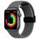 Mobigear Braided Mag Nylon Apple Watch Armband Magnetverschluss - 49/46/45/44 mm - Grau