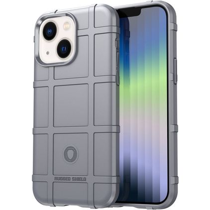 Mobigear Rugged Shield iPhone 14 Plus TPU (flexibel) Backcover Shockproof - Grau