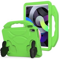 Mobigear Thumbs Up iPad 10 (2022) Tablet Hülle für Kinder mit Tragegriff - Grün