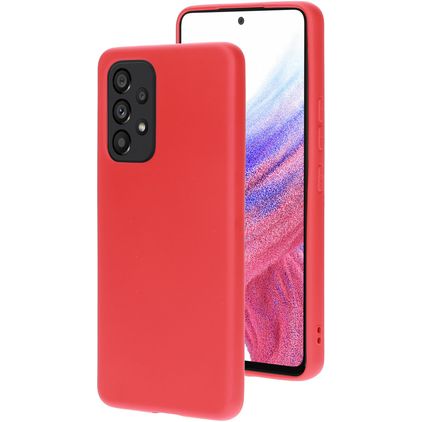 Mobiparts Samsung Galaxy A53 Silikon Hülle Backcover - Scarlet Red