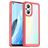 Mobigear Crystal OPPO Reno 7 Lite Hülle Hardcase Backcover - Transparent / Rot