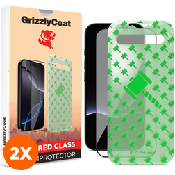 GrizzlyCoat Easy Align iPhone 18 Pro Panzerglas Gehärtetes Glas Displayschutz - Hüllenfreundlich + Applikator (2er Pack)
