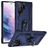 Mobigear Armor Ring Samsung Galaxy S23 Ultra Hülle Hardcase Backcover Stoßfest mit Ringhalter - Blau