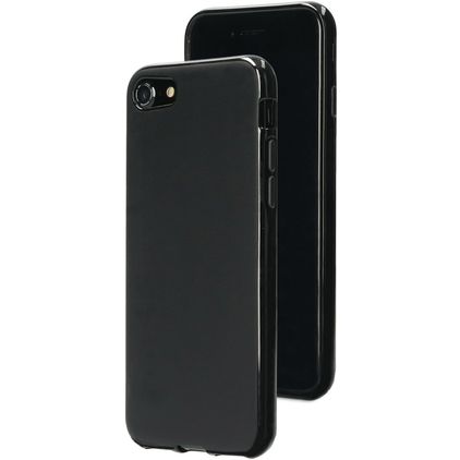 Mobiparts Classic iPhone 8 Hülle Flexibles TPU Backcover - Matt Black