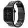 Mobigear Antwerp Edelstahl Apple Watch Armband Faltschließe - 49/46/45/44 mm - Schwarz
