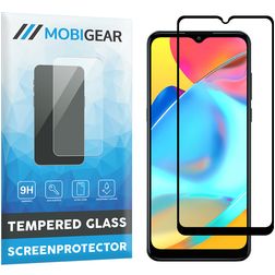 Mobigear Premium Alcatel 3L Panzerglas Gehärtetes Glas Displayschutz - Hüllenfreundlich - Schwarz