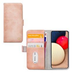 Mobilize Elite Gelly Samsung Galaxy A02s Hülle Klapphülle Geldbörse - Soft Pink