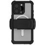 Ghostek Nautical Belt iPhone 16 Pro Wasserdicht MagSafe Hülle Hardcase Backcover Stoßfest - Transparent / Schwarz