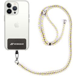 Mobigear Lanyard Universal-Handykette einstellbar - Pink / Lila / Gelb