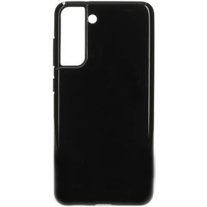 Mobiparts Classic Samsung Galaxy S21 FE Hülle Flexibles TPU Backcover - Schwarz