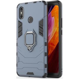 Mobigear Armor Ring Xiaomi Mi Max 3 Hülle Hardcase Backcover Stoßfest mit Ringhalter - Marineblau Mobigear Armor Ring Xiaomi Mi Max 3 Hülle Hardcase Backcover Stoßfest mit Ringhalter - Marineblau