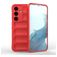 Mobigear Bumpy Samsung Galaxy S24 Hülle Flexibles TPU Backcover - Rot