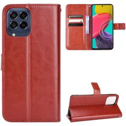 Mobigear Wallet Samsung Galaxy M33 Hülle Klapphülle Geldbörse - Braun