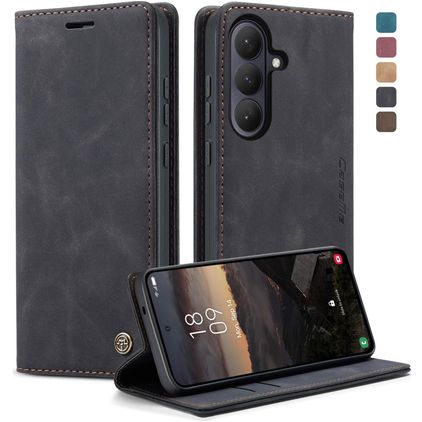 CaseMe 013 Samsung Galaxy S26 Plus Hülle Klapphülle Geldbörse - Schwarz
