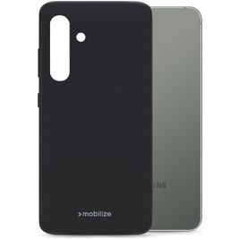 Mobilize Rubber Gelly Samsung Galaxy S24 Plus Hülle Flexibles TPU Backcover - Matt Black
