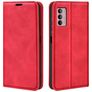 Mobigear Retro Slim Motorola Moto G42 Hülle Klapphülle Geldbörse - Rot