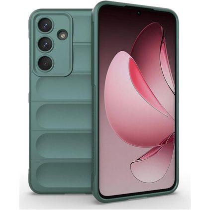 Mobigear Bumpy Samsung Galaxy S25 FE Hülle Flexibles TPU Backcover - Grün