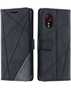 Mobigear Rhombus Samsung Galaxy Xcover 7 Hülle Klapphülle Geldbörse - Schwarz