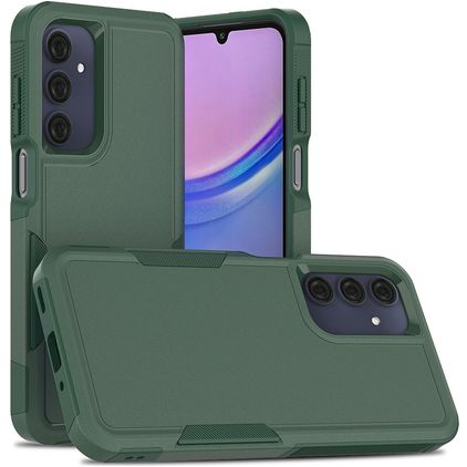 Mobigear Heavy Armor Durchsichtig Samsung Galaxy A16 Hülle Hardcase Backcover Stoßfest - Grün