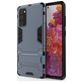 Mobigear Armor Stand Samsung Galaxy S20 FE Hülle Hardcase Backcover Stoßfest mit Ständer - Blau
