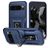 Mobigear Armor Ring Cam Slide Google Pixel 9 Pro XL Hardcase Backcover Shockproof mit Ringhalter und Kamera-Slider - Blau