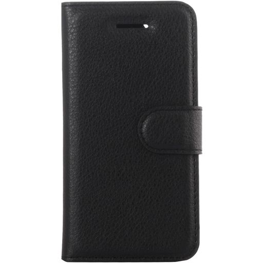 Mobigear Classic iPhone SE (2016) Hülle Klapphülle Geldbörse - Schwarz