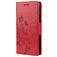 Mobigear Flowers Samsung Galaxy A53 Hülle Klapphülle Geldbörse - Rot