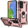 Mobigear Armor Ring Samsung Galaxy A73 Hardcase Backcover Shockproof mit Ringhalter - Roségold