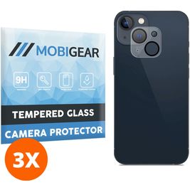 Mobigear iPhone 13 Panzerglas Gehärtetes Glas Kamera Schutz - Hüllenfreundlich (3er Pack)