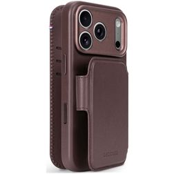 Decoded Detachable Wallet iPhone 18 Pro Max MagSafe Hülle Echtes Leder Abnehmbare 2in1 Klapphülle Geldbörse - Chocolat Brown