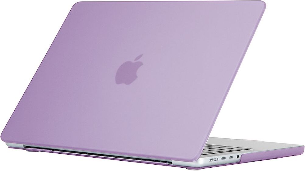 Mobigear Glossy MacBook Pro 16 Zoll 2021 2024 Hardcase Hulle MacBook Case Lila