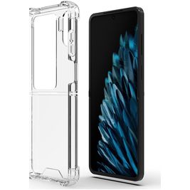 Mobigear Cushion Durchsichtig OPPO Find N2 Flip Hülle Flexibles TPU Backcover Stoßfest - Transparent