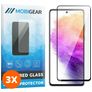 Mobigear Premium Samsung Galaxy A73 Panzerglas Gehärtetes Glas Displayschutz - Hüllenfreundlich - Schwarz (3er Pack)