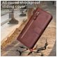 Mobigear Zipper iPhone 17 Pro Max Hülle Klapphülle Geldbörse - Braun