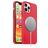 Mobigear Rubber Touch iPhone 12 Silikon MagSafe Hülle Backcover - Rot