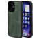 Mobiparts Classic iPhone 16 MagSafe TPU / Kunstleder Backcover - Emerald Green